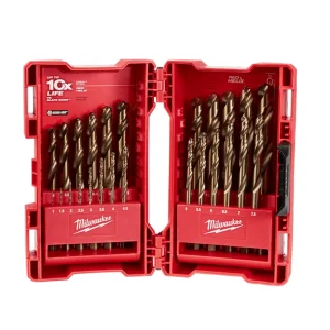 Red Helix Cobalt Drill Bit Set 25 Piece