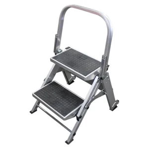 2-step Aluminium Compact Step Ladder, 150kg Cap (Freight Charges May Apply)