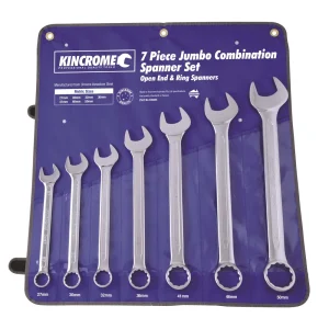 Jumbo Combination Spanner Set Metric 7 Piece Sizes: 27, 30, 32, 36, 41, 46, 50mm